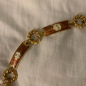 vintage Gucci chain link belt